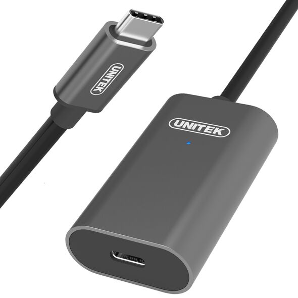 Adapter USB Unitek USB-C - USB-C Szary  (U305A)