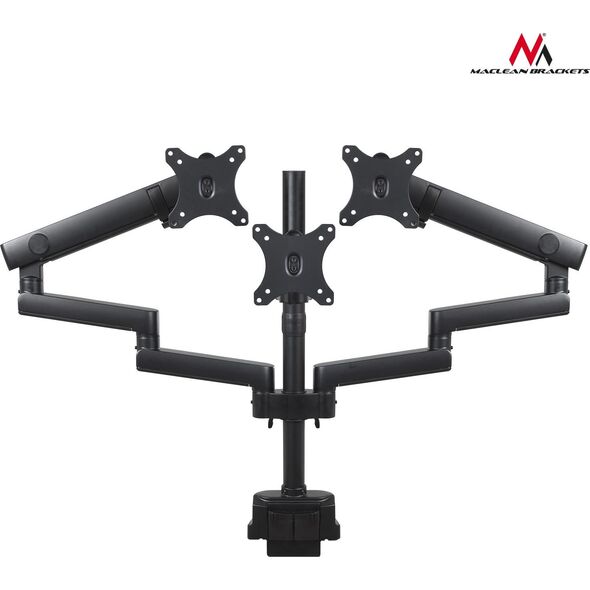 Maclean Uchwyt biurkowy na 3 monitory 17" - 27" (MC-811)