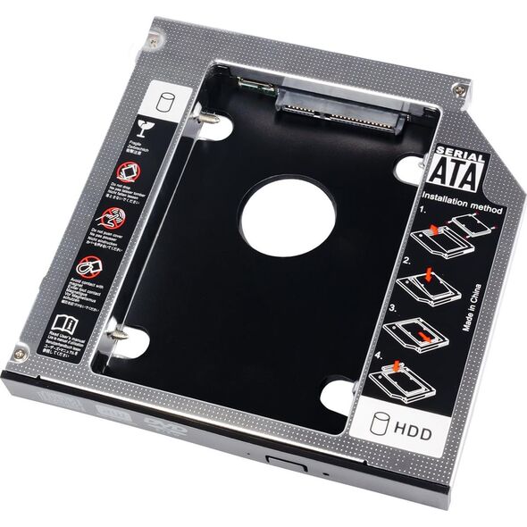 Kieszeń Akyga Ramka w miejsce napędu DVD Slim 13mm (AK-CA-56)
