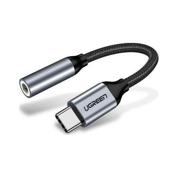 Adapter USB Ugreen USB-C - Jack 3.5mm Srebrny  (30632)