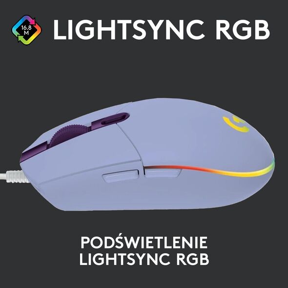 Mysz Logitech G102 Lightsync  (910-005854)