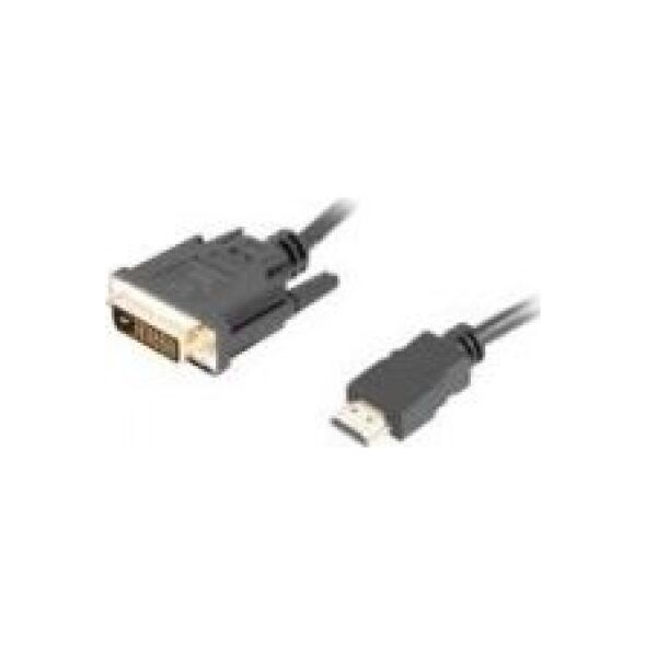 Kabel Lanberg HDMI - DVI-D 3m czarny (CA-HDDV-20CU-0030-BK)