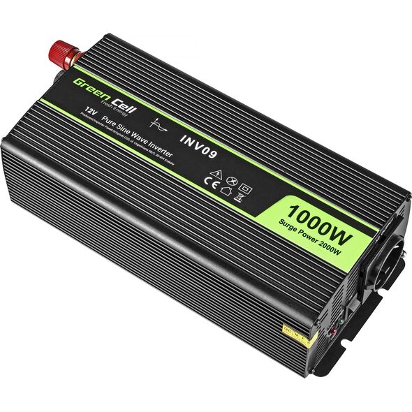 Przetwornica Green Cell 12V/230V 1000W/2000W (INV09)