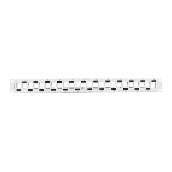 Lanberg Patch panel 19" 1U pusty 24x slot Szary (PPKS-1224-S)