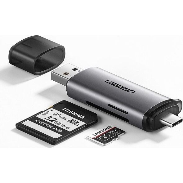 Adapter USB Ugreen USB-C - USB Szary  (50706)