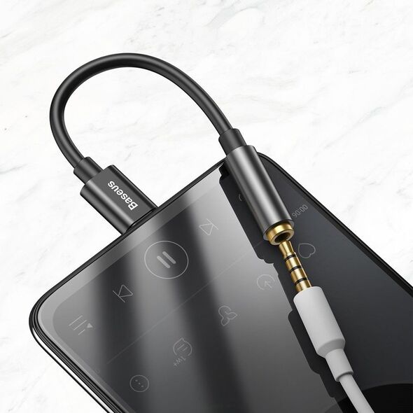 Adapter USB Baseus L54 USB-C - Jack 3.5mm Czarny  (6953156297845)
