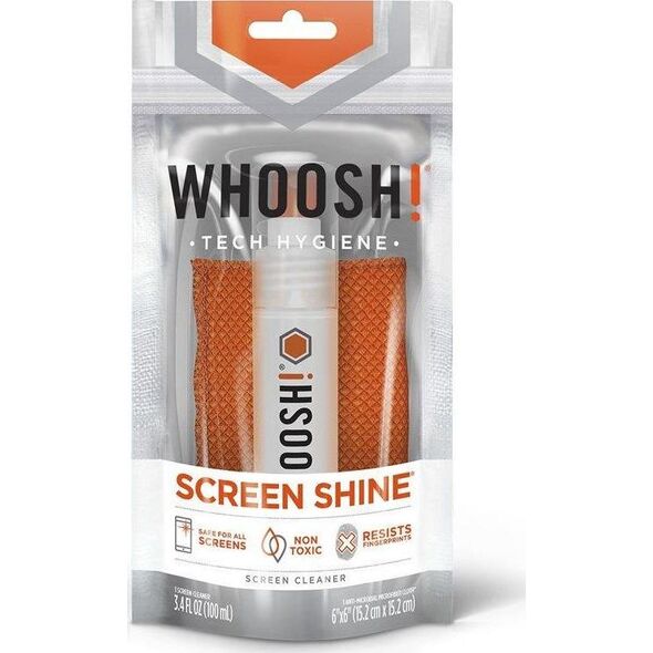 Whoosh GO Spray do czyszczenia ekranów 100ml + ściereczka (1FG100XLENFR)