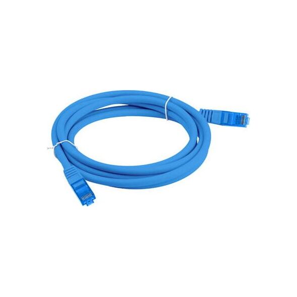 Lanberg PATCHCORD KAT.6A S/FTP LSZH CCA 1M NIEBIESKI FLUKE PASSED LANBERG