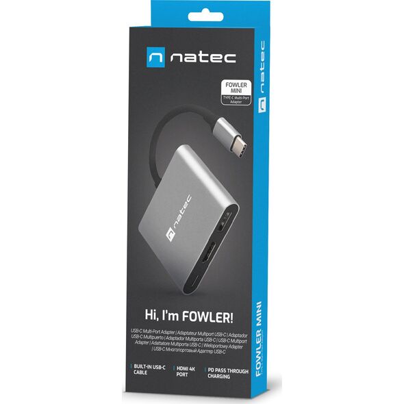 Stacja/replikator Natec Fowler Mini USB-C (NMP-1607)
