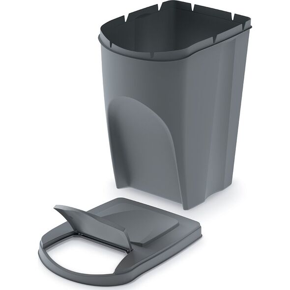 Kosz na śmieci Prosperplast Sortibox do segregacji 4 x 35L szary (IKWB35S4-405U)