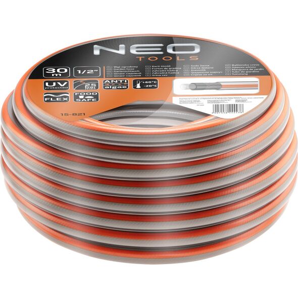 Neo wąż ogrodowy 1/2" x 30 m, 4-warstwowy OPTIMA (15-821)