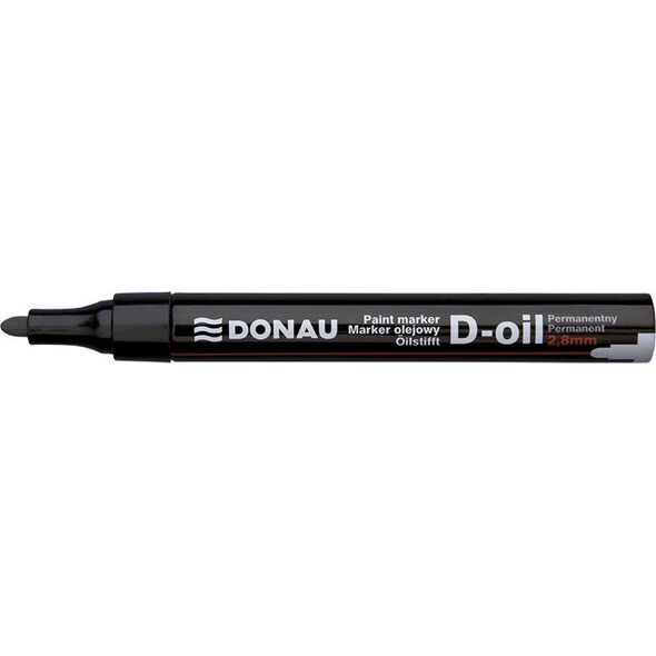 Donau Marker olejowy DONAU D-Oil, okrągły, 2,8mm, czarny