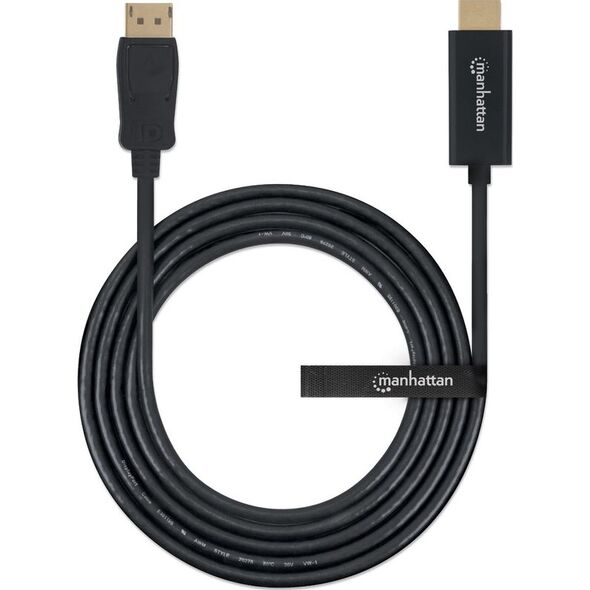 Kabel Manhattan DisplayPort - HDMI 1.8m czarny (152679)