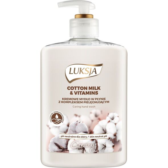 Luksja Luksja Mydło w płynie Creamy Cotton Milk & Vitamins 500ml
