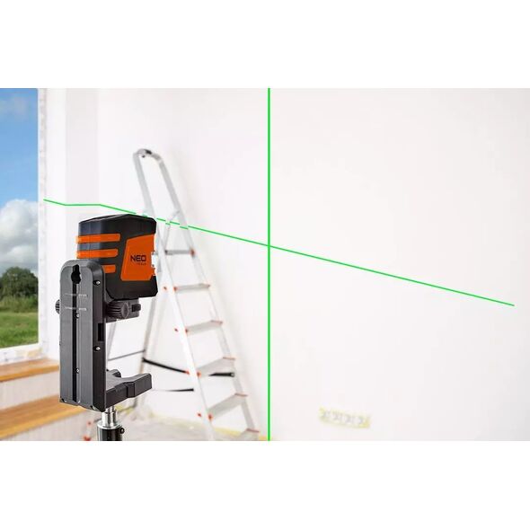Neo Laser krzyżowy 75-107 zielony 20 m