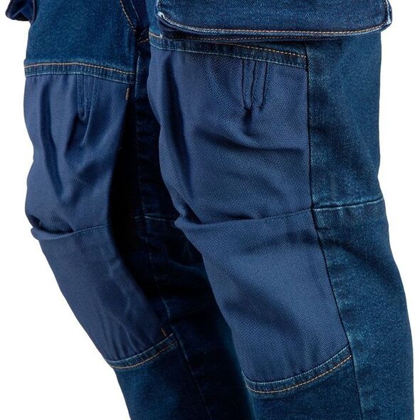 Neo Spodnie robocze DENIM, wzmocnienia na kolanach, rozmiar L 81-228-L