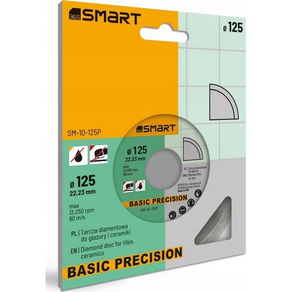 Smart tarcza diamentowa basic precision 125mm SM-10-125P