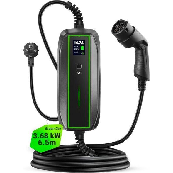 Ładowarka Green Cell PowerCable EV16 3.6 kW Typ 2 Schuko 6,5m