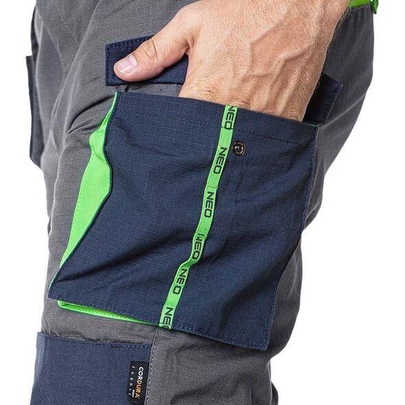Neo Spodnie robocze PREMIUM, 100% bawełna, ripstop, rozmiar XS