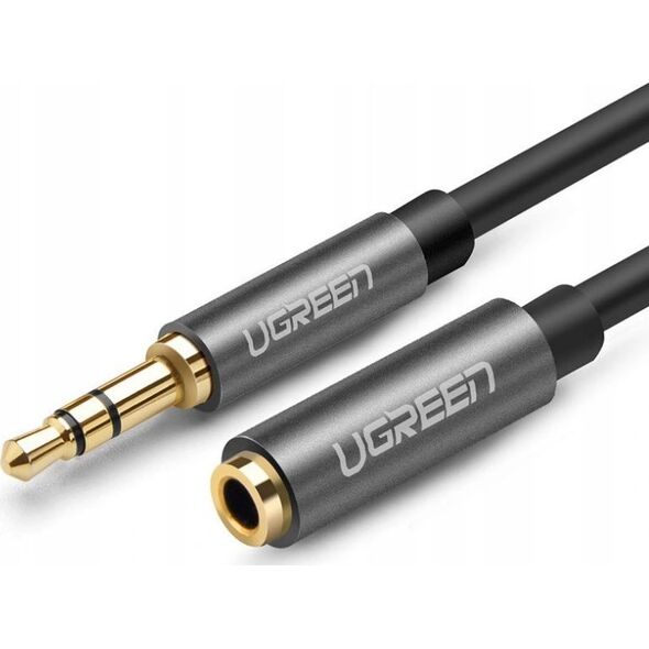 Kabel Ugreen Jack 3.5mm - Jack 3.5mm 2m srebrny (10594)