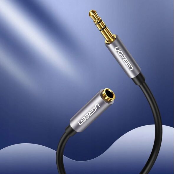 Kabel Ugreen Jack 3.5mm - Jack 3.5mm 2m srebrny (10594)