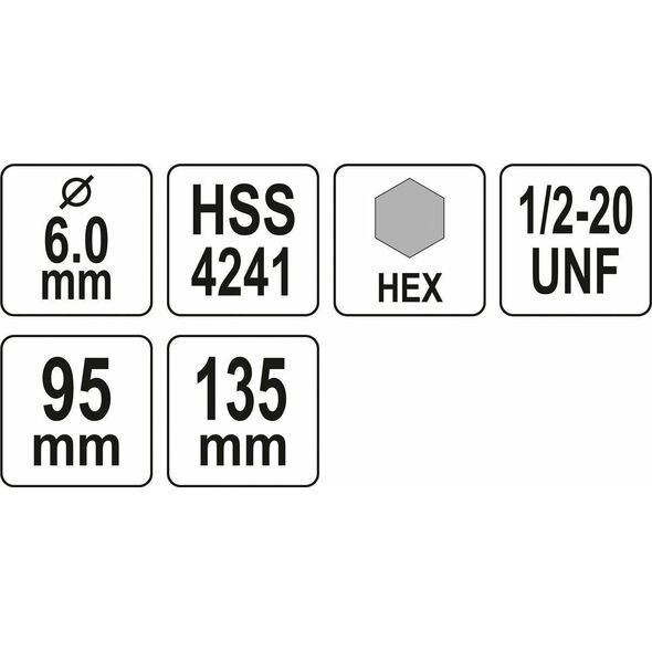 Yato YATO UCHWYT DO OTWORNIC HSS 1/2" HEX 10mm YT-43992