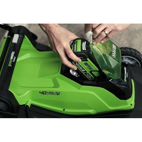 Kosiarka akumulatorowa Greenworks 40V , 41cm  zestaw, ładowarka + 1 akumulator 4Ah (G40LM41K4)
