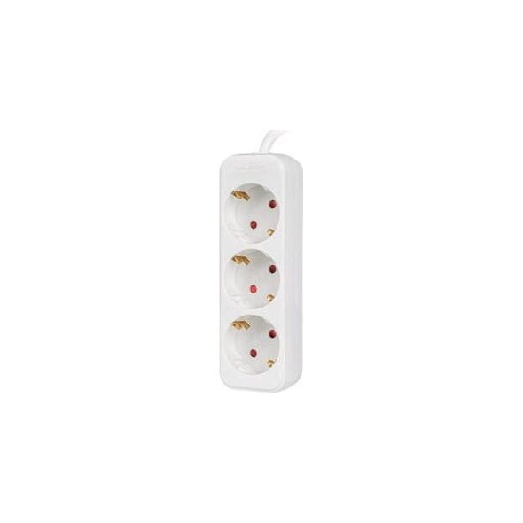 Lanberg Przedłużacz 1,5m biały 3x 230V Schuko