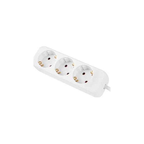 Lanberg Przedłużacz 1,5m biały 3x 230V Schuko