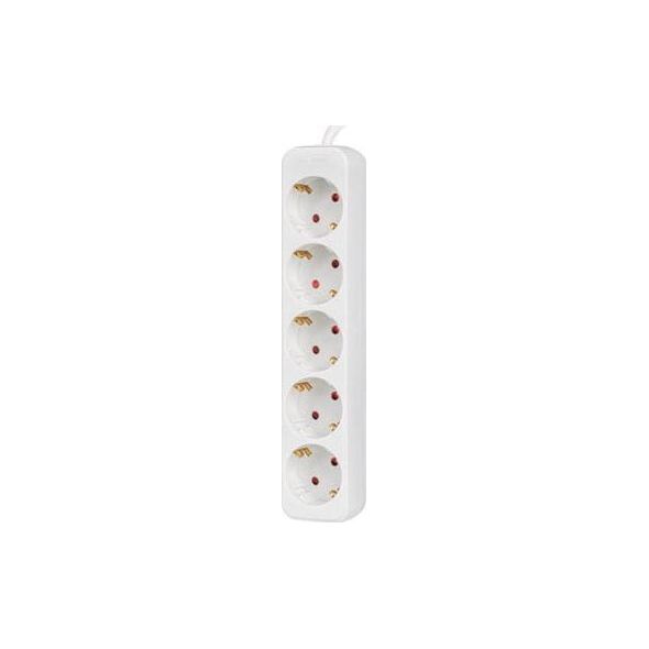Lanberg Przedłużacz 1,5m biały 5x 230V Schuko