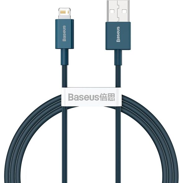 Kabel USB Baseus USB-A - Lightning 1 m Niebieski (CALYS-A03)