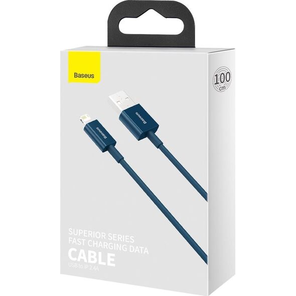 Kabel USB Baseus USB-A - Lightning 1 m Niebieski (CALYS-A03)