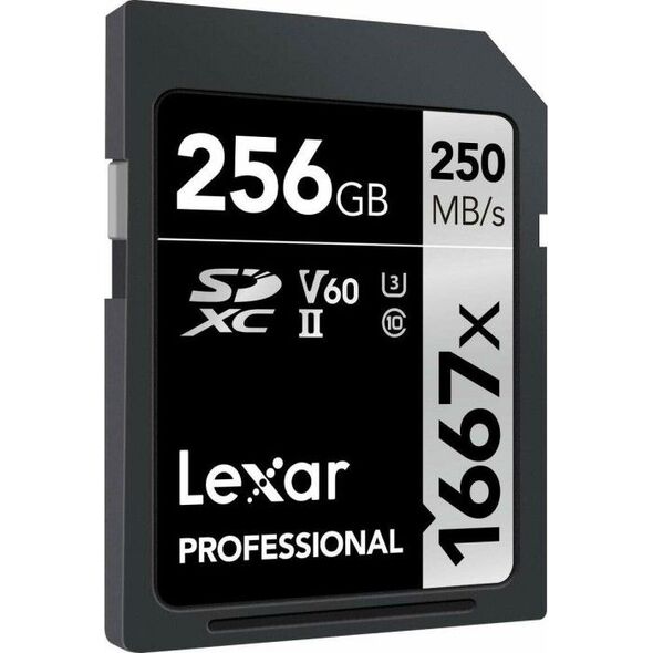 Karta Lexar Professional 1667x SDXC 256 GB Class 10 UHS-II/U3 V60 (LSD256CB1667)