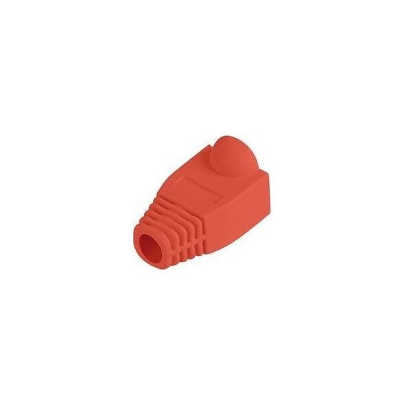 Lanberg LANBERG Osłonka na wtyk RJ45 czerwona 100 sztuk