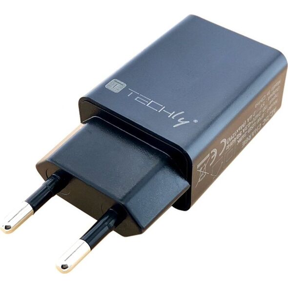 Ładowarka Techly 1x USB-A 2.4 A (IPW-USB-24BK)