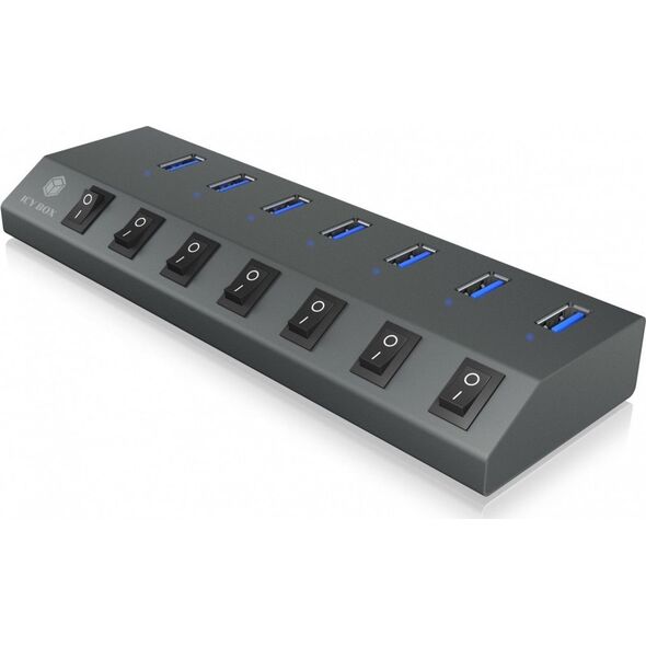 HUB USB Icy Box 7x USB-A 3.0 (IB-HUB1701-C3)