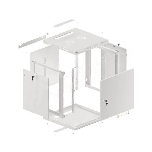 Szafa Lanberg Wisząca 19" 12U (WF01-6612-00S)