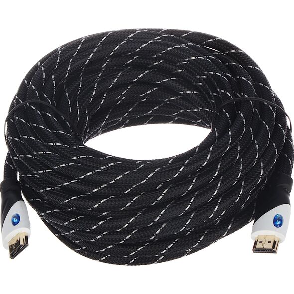 Kabel HDMI - HDMI 10m srebrny (HDMI-10-PP)