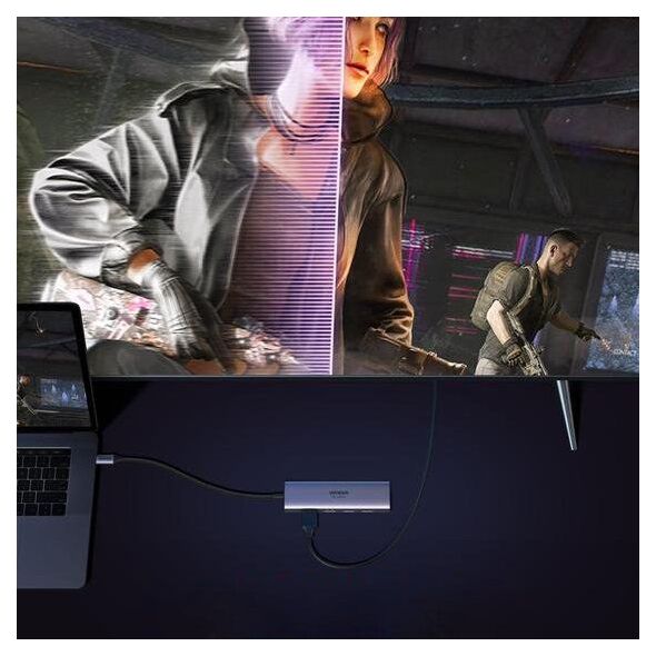 Stacja/replikator Ugreen 5w1 USB-C (UGR1078GRY)