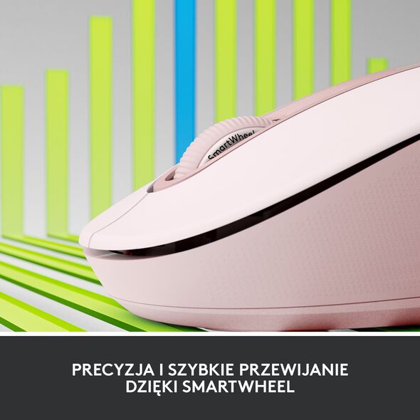 Mysz Logitech M650 L Różowy (910-006237)