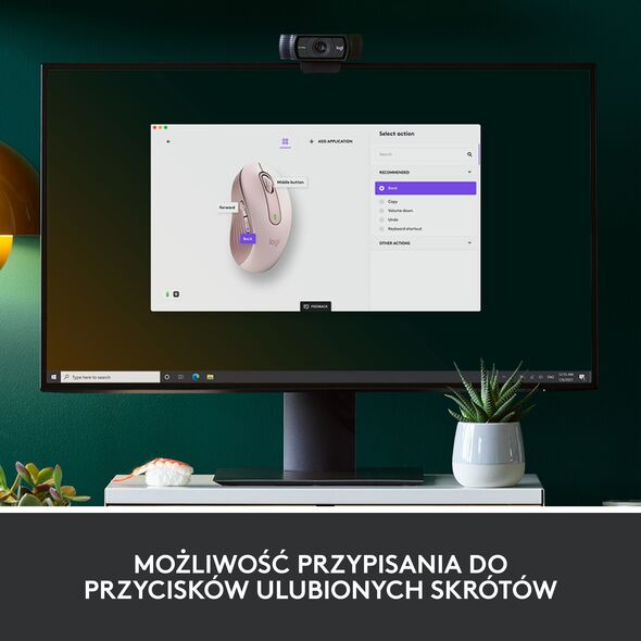 Mysz Logitech M650 L Różowy (910-006237)