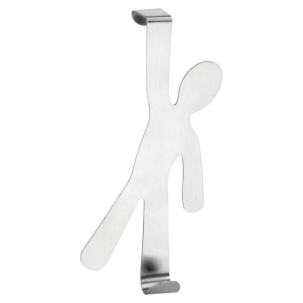 Wenko wieszak na drzwi Boy 15 cm stal matowa srebrna