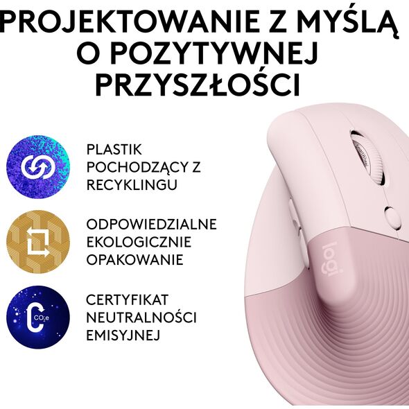 Mysz Logitech Lift Rose (910-006478)