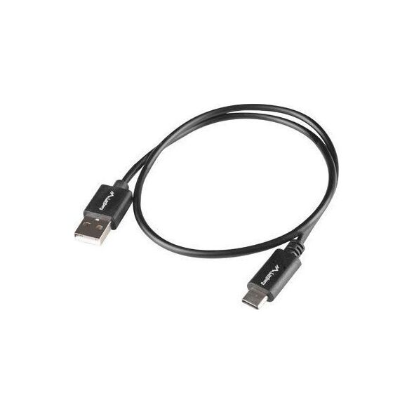 Kabel USB Lanberg USB-A - USB-C 1.8 m Czarny (1_816378)