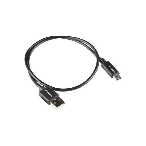 Kabel USB Lanberg USB-A - USB-C 1.8 m Czarny (1_816378)