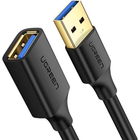Kabel USB Ugreen USB-A - USB-A 1.5 m Czarny (6957303831265)