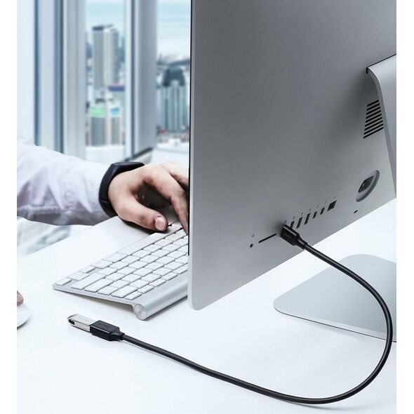 Kabel USB Ugreen USB-A - USB-A 1.5 m Czarny (6957303831265)