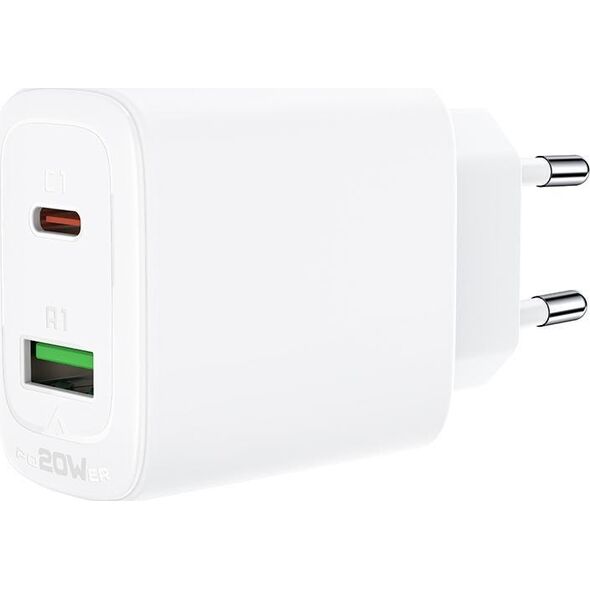 Ładowarka Acefast A25 1x USB-A 1x USB-C 3 A (6974316281214)