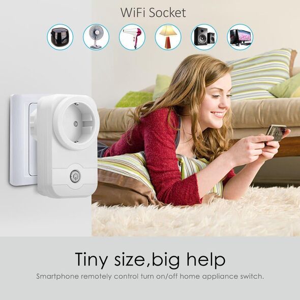 GreenBlue Gniazdko WIFI sterowane zdalnie GreenBlue GB155G Android iOS Alexa Google Home timer max 2000W (typ niemiecki)