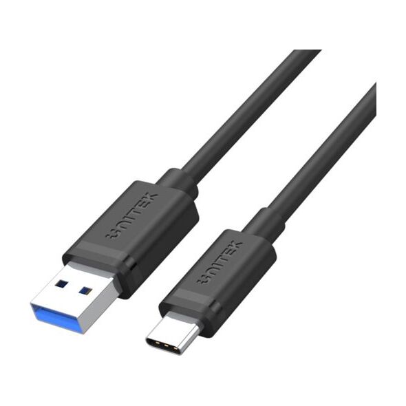 Kabel USB Unitek USB-A - USB-C 0.25 m Czarny (Y-C490BK)
